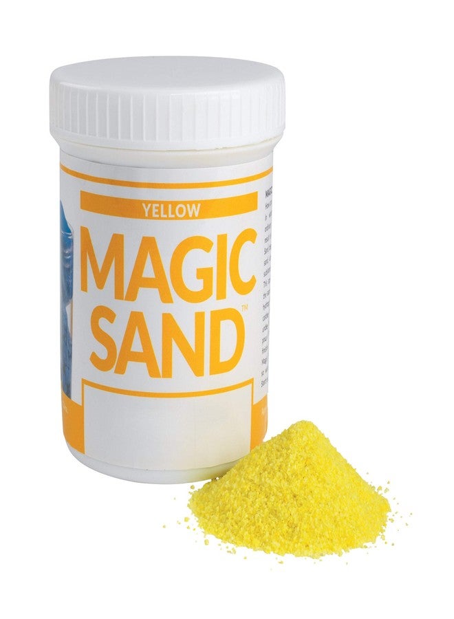 Steve Spangler Science Magic Sand, 227g, Yellow - Colored Play Sand That Never Gets Wet, Exciting STEM Activity, Learn and Teach About Water Molecules for Home and Classroom Use - Image 1